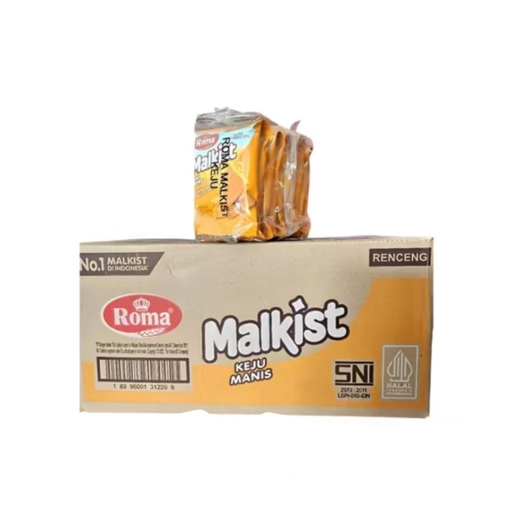 ROMA MALKIST KEJU MNIS RENCENG DUS (12X10X18g)