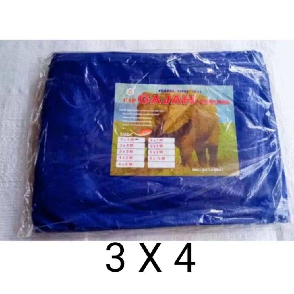 Terpal Jadi serbaguna ukuran 3 X 4 meter, Terpal Lembaran Sakura