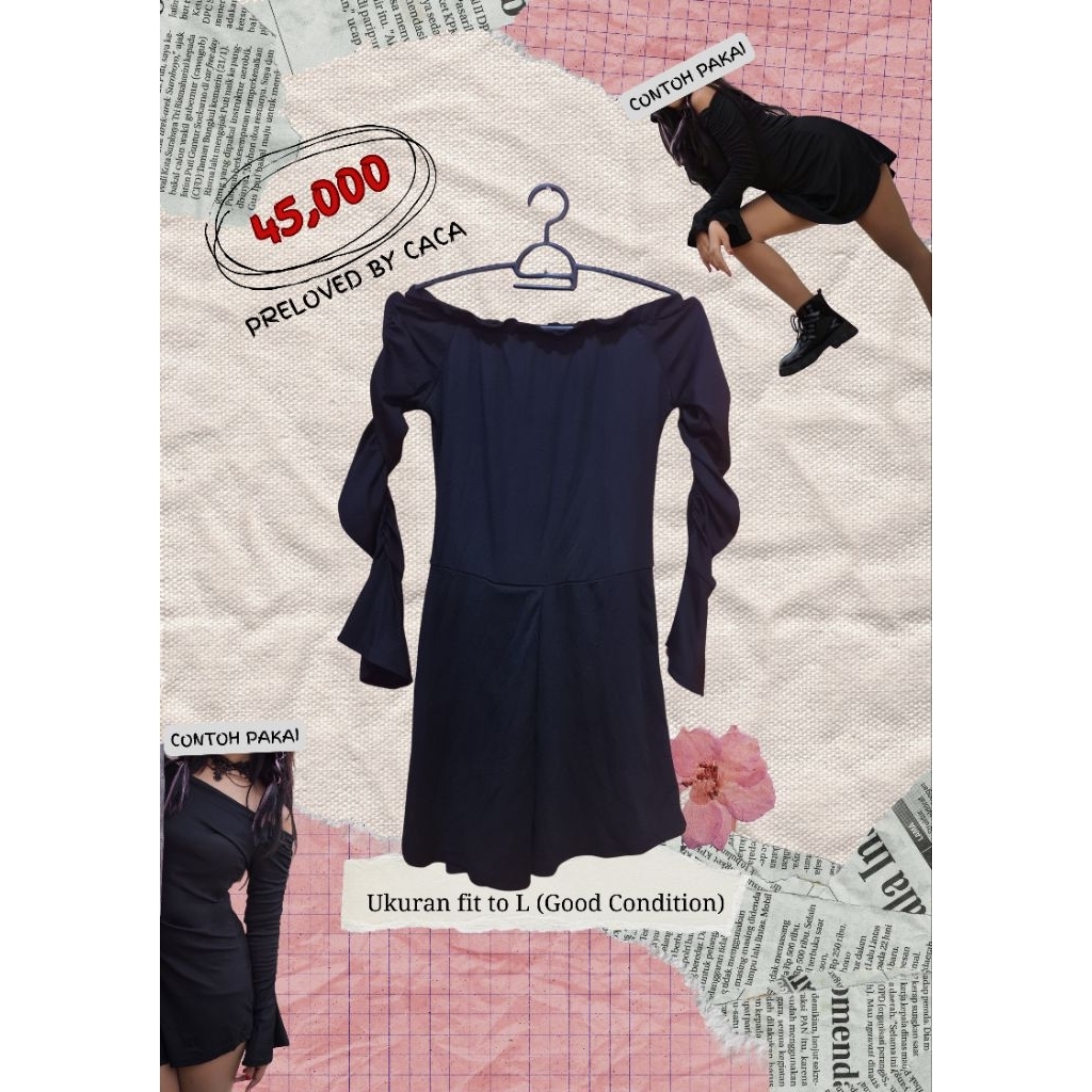 PRELOVED PL DRESS GOTHIC STYLE