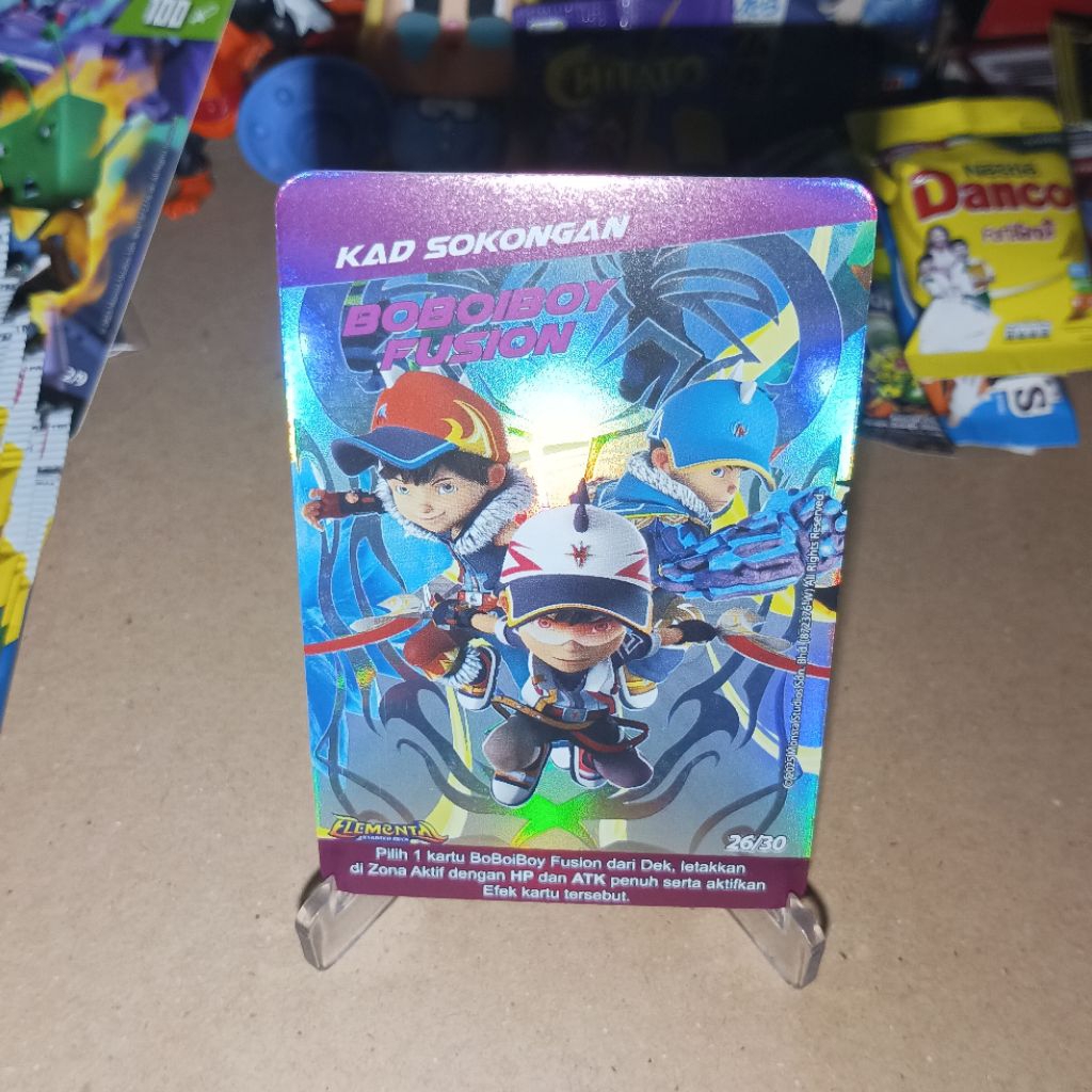 Boboiboy Taufan A Holo Foil Elemental Deck Boboiboy Monsta Galaxy Card