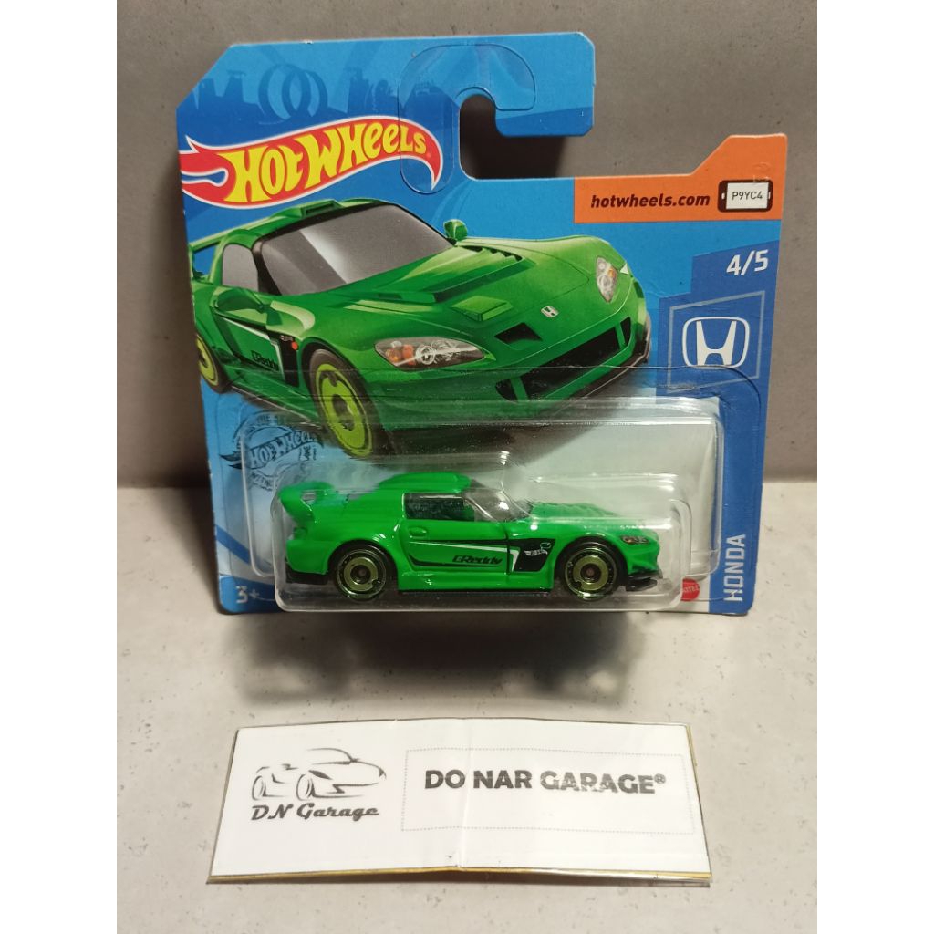 Hotwheels Regular (Short Card)  – Honda S2000 (Hijau  / Green, Tampo Greddy)