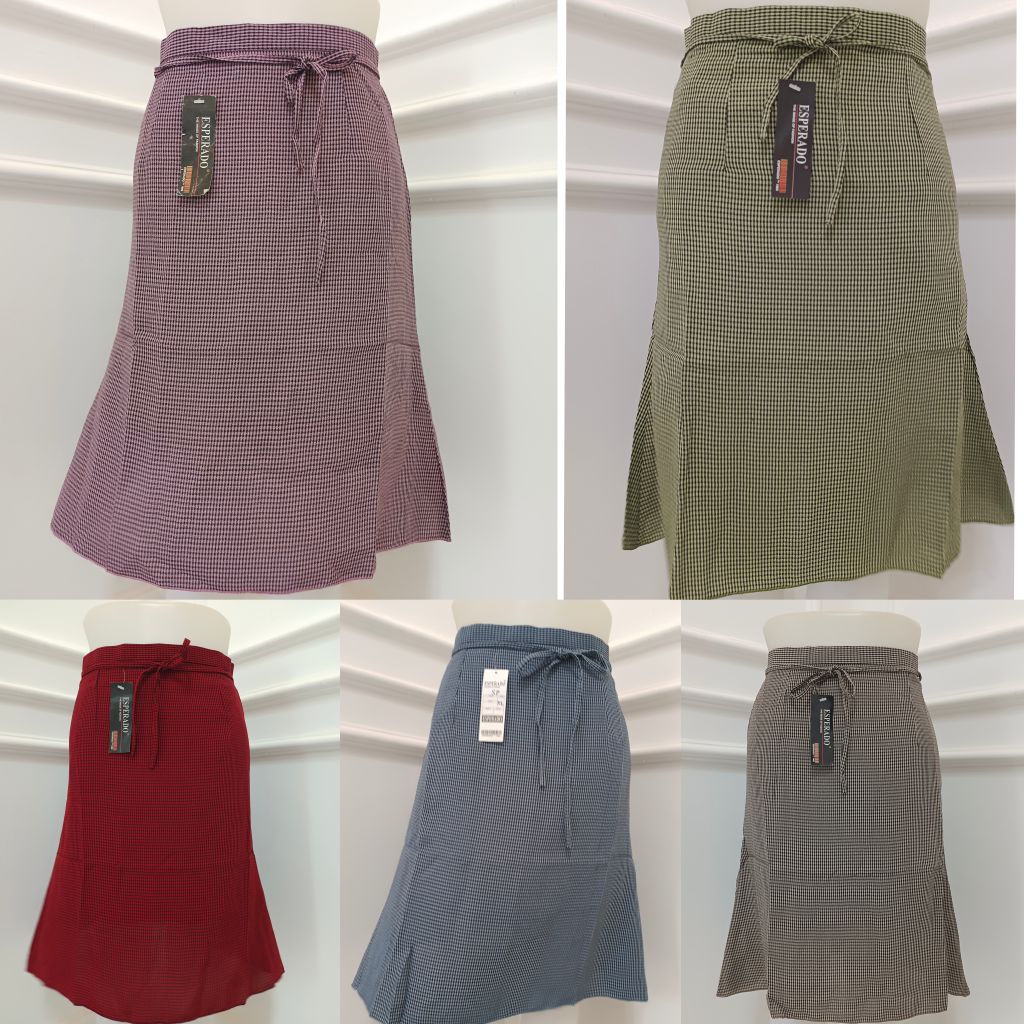 ROK PENDEK WANITA KERJA / ROK KOTAK WANITA VINTAGE