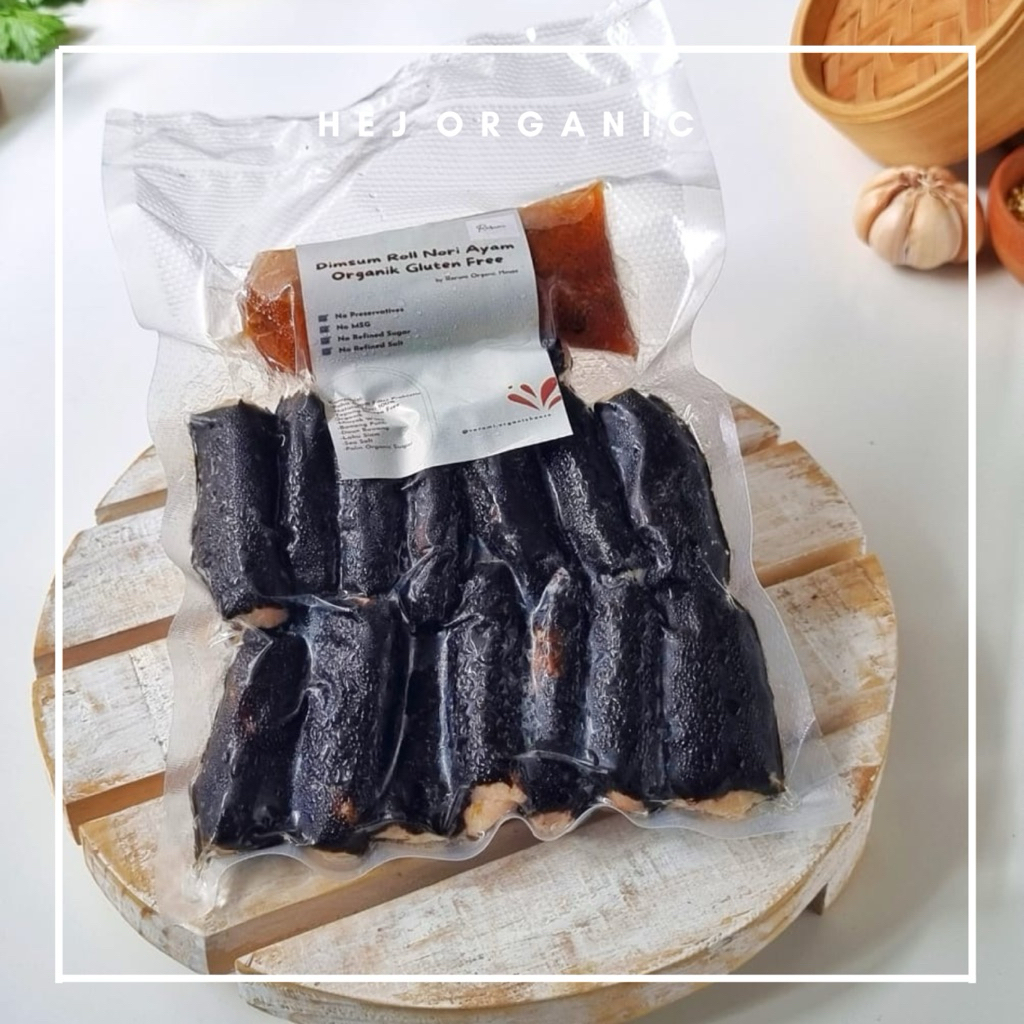 Dimsum Roll Nori Ayam Organik Tanpa Terigu Free Egg Free Dairy Free Include Saus Homemade