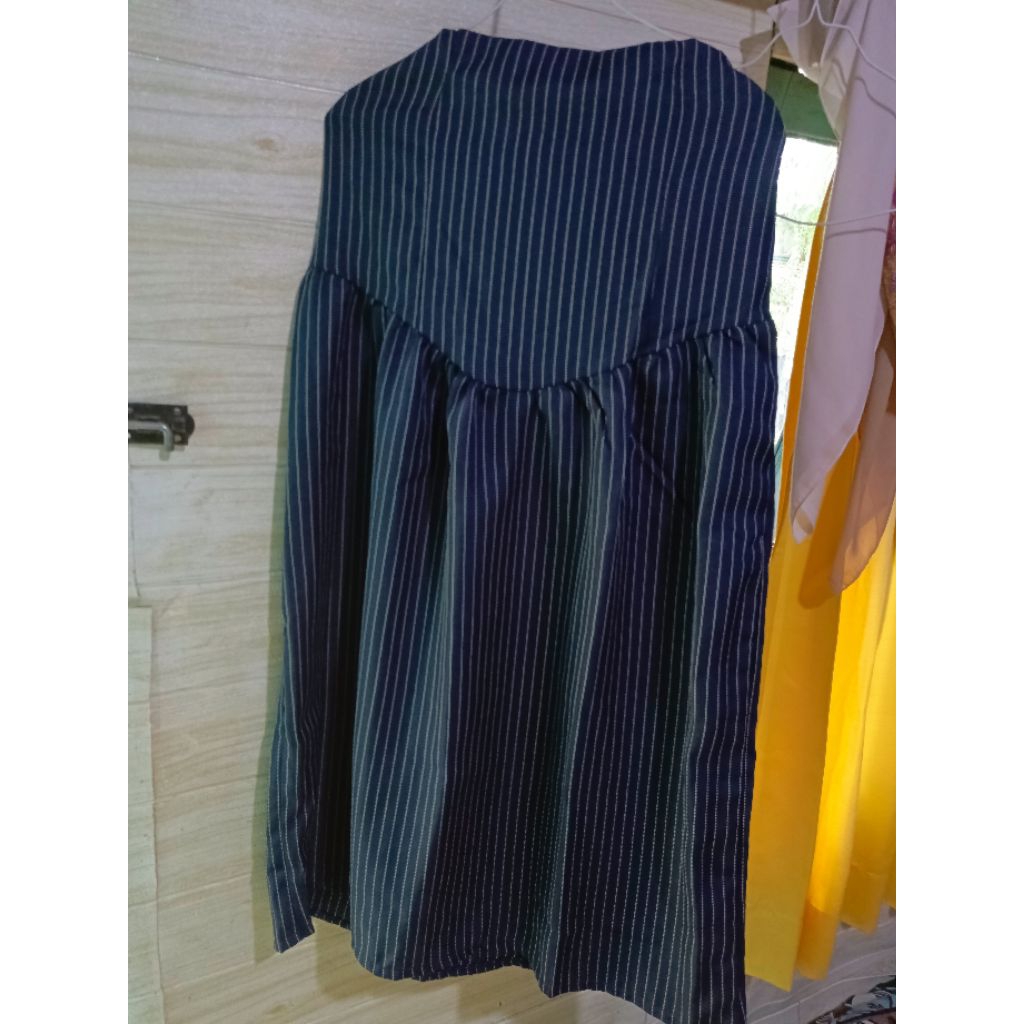(BARANG BARU) Jual Rugi Rok Mayung Salur Navy Size XL