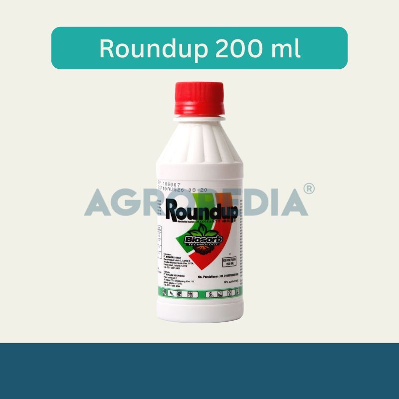 Roundup 486 SL Herbisida 200 ml | Pembasmi Gulma dan Rumput | Herbisida Sistemik Non Selektif