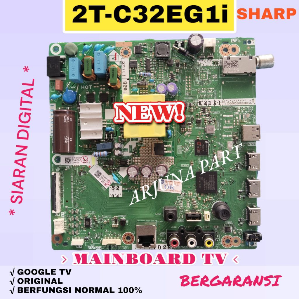 2T-C32EG1I / MB TV SHARP 2T-C32EG1I / MAINBOARD TV SHARP 2T-C32EG1I / MESIN TV SHARP 2T-C32EG1I / MO