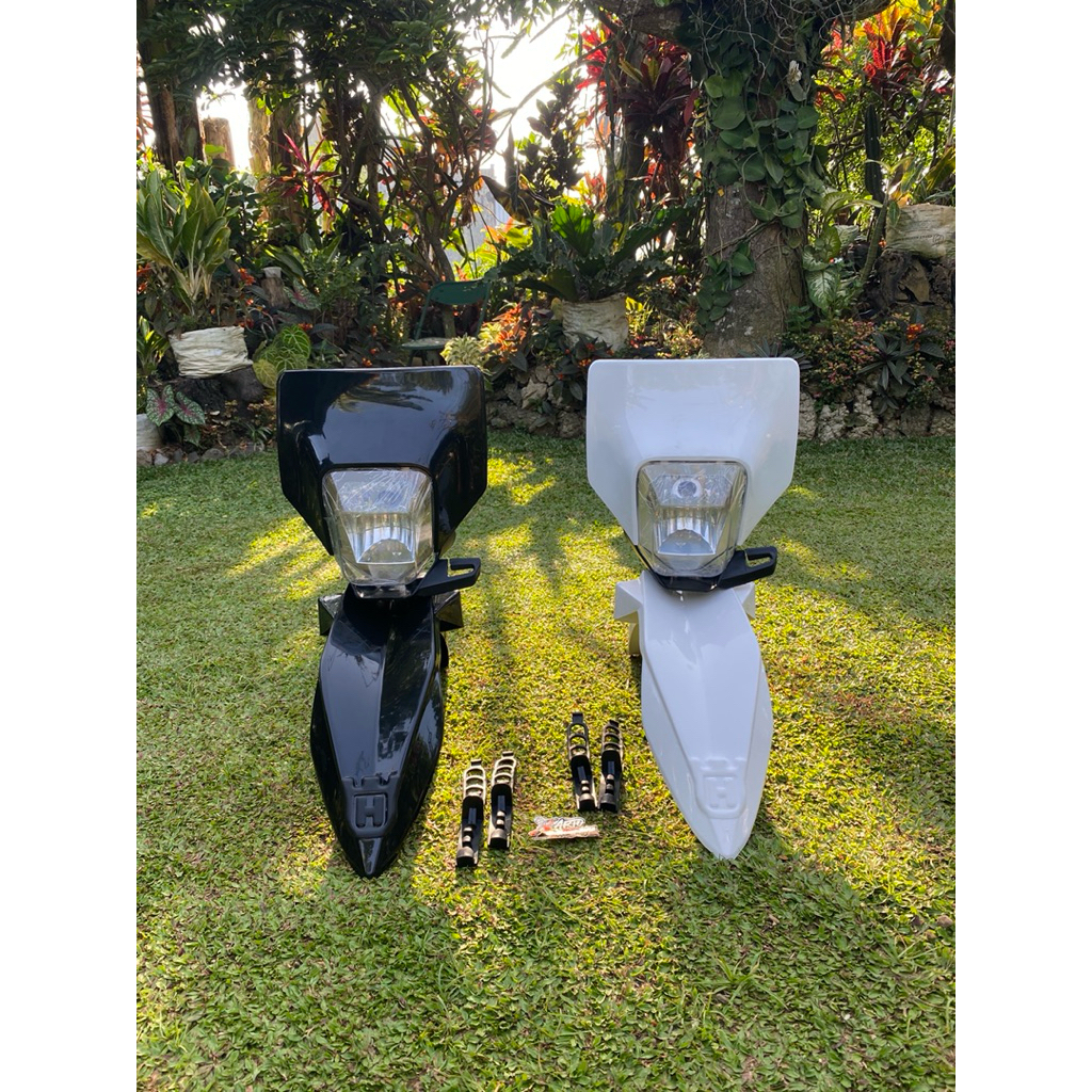 headlamp Husqvarna + spakbor Husqvarna kecil