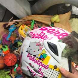 Helm kids cewek Barbie Brnad GM masih utuh