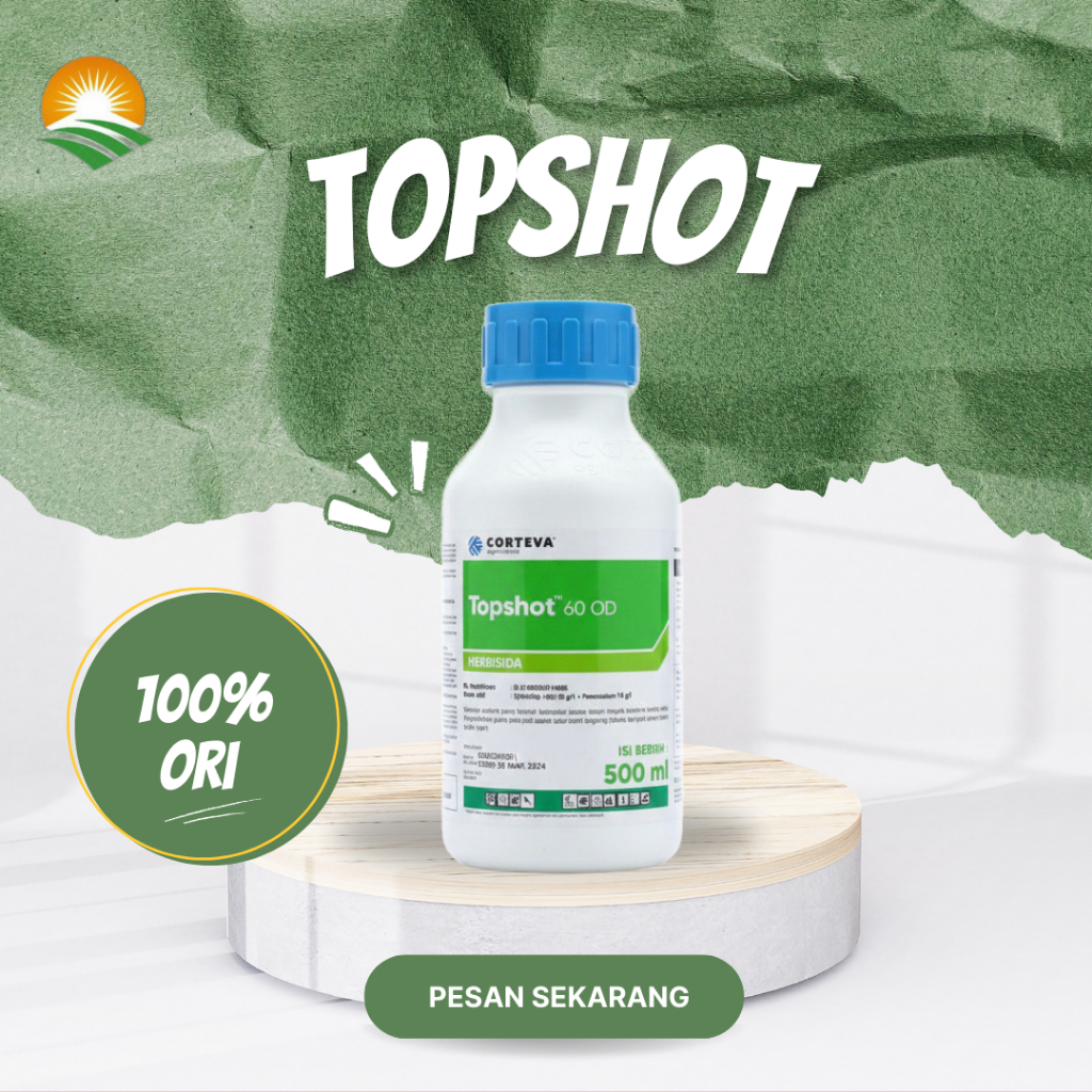 Topshot 60 OD 500 mL - Herbisida Oringinal Corteva | Obat Gulma Berdaun Lebar - Golongan Rumput Teki