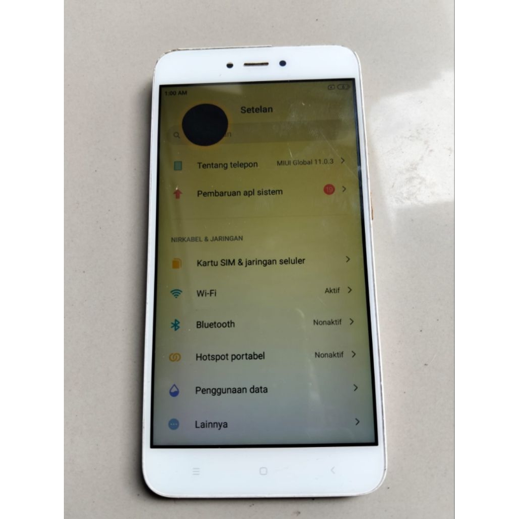 Lcd touchscreen Redmi note 5A Tompel Ori cabutan