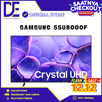 SAMSUNG 55U8000F Smart TV 55 Inch Crystal 4K UHD Q-Symphony Dolby Atmos UA55U8000FKXXD UA55U8000F U8