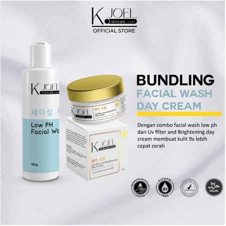 KJOEL - Paket Bundling Facial wash & Day cream [2 in 1] - BPOM