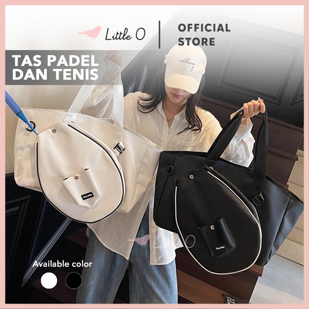 LITTLE O Tas Padel Large Capacity Detachable Tennis Badminton Bag Tas Jinjing Unisex Sports Fitness 