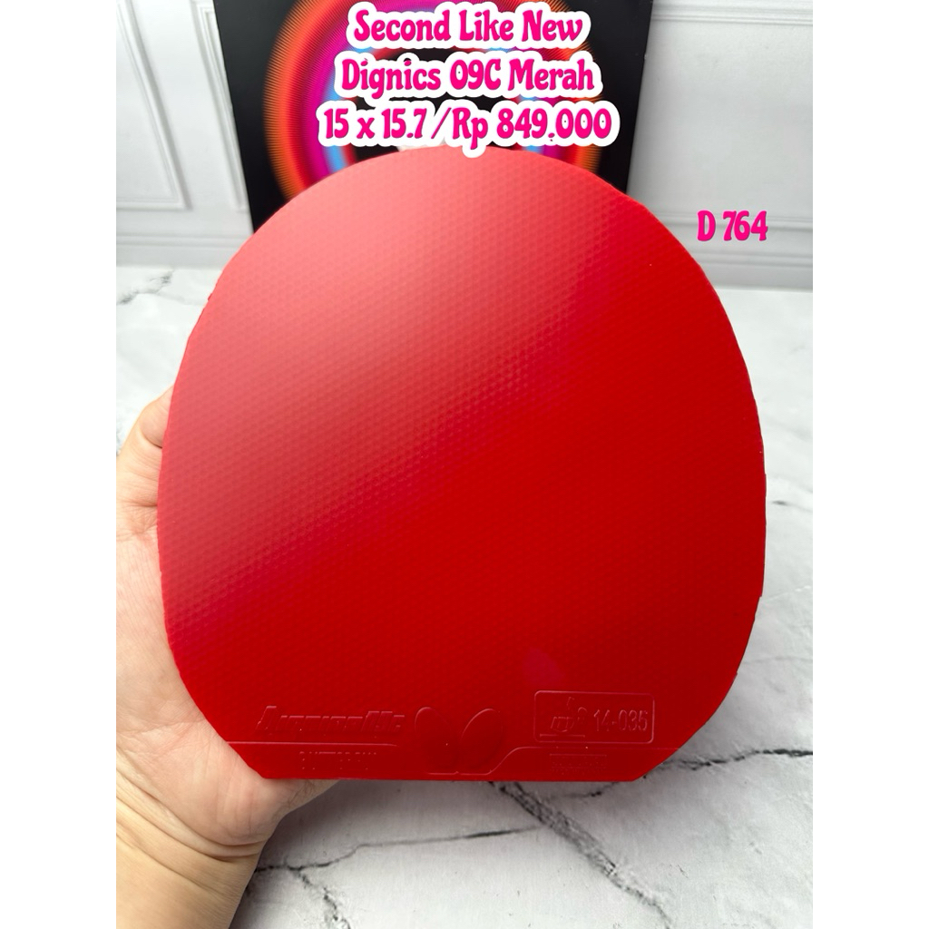 SECOND KARET BET BAT BLADE BAD TENIS MEJA PINGPONG DIGNICS 09C MERAH ORIGINAL MARKET JEPANG