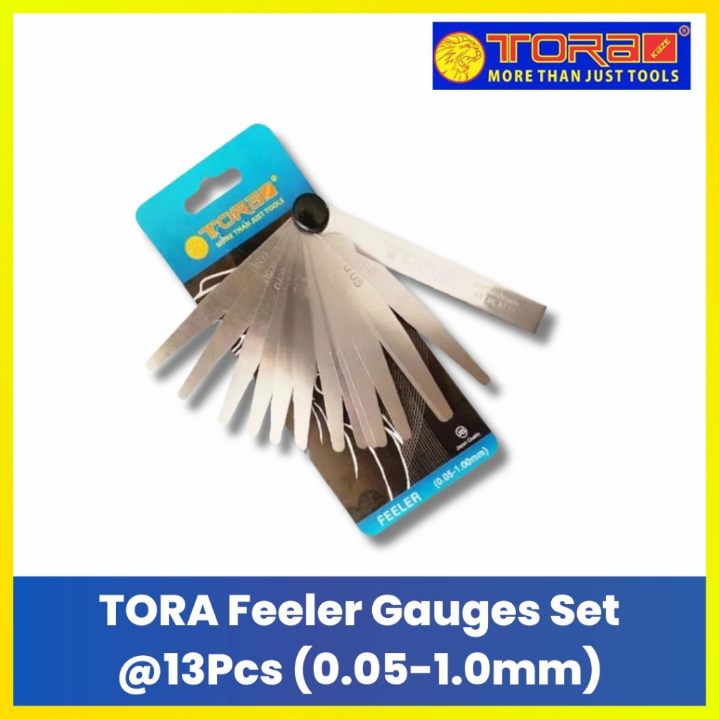 Tora Alat Ukur Celah Klep Motor  Feeler Gauge Set 13pcs / Fuller Gauge Tora Original