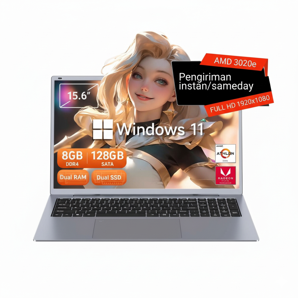 Laptop AMD Raven Ridge 3020e15,6 Inch Laptop Computer Ordinateur Portable Business Laptop 8GB RAM