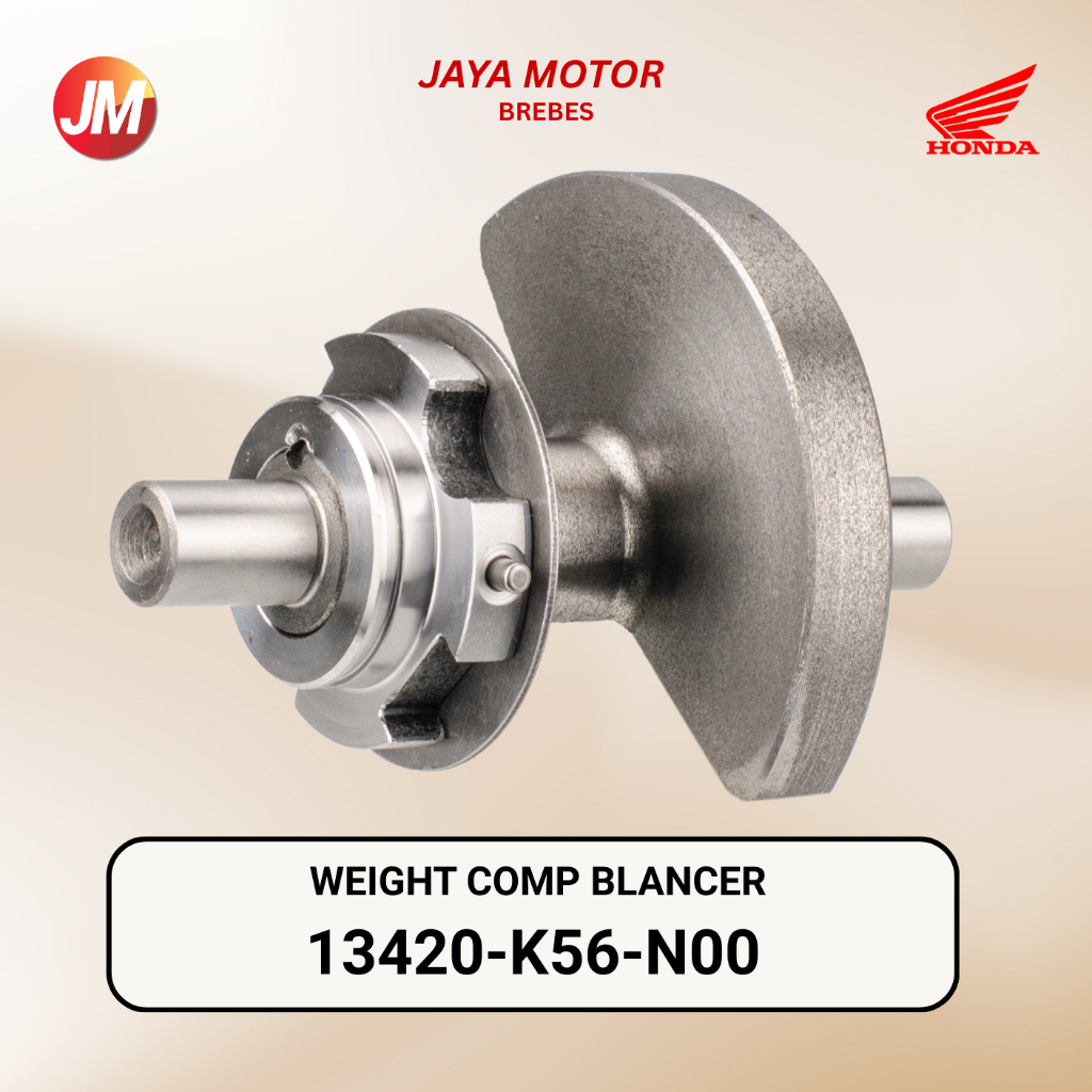 13420-K56-N00 Weight Balancer CB150, CBR150, Supra GTR, Sonic 150 Bandul Counter Balanser Krukas Cra