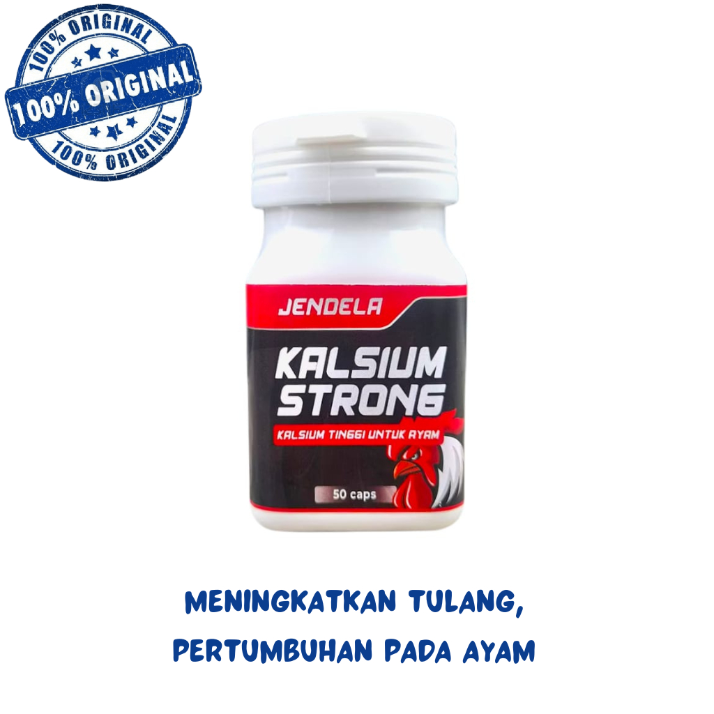 KALSIUM STRONG 50 KAPSUL - kalsium untuk ayam memperkuat tulang ayam