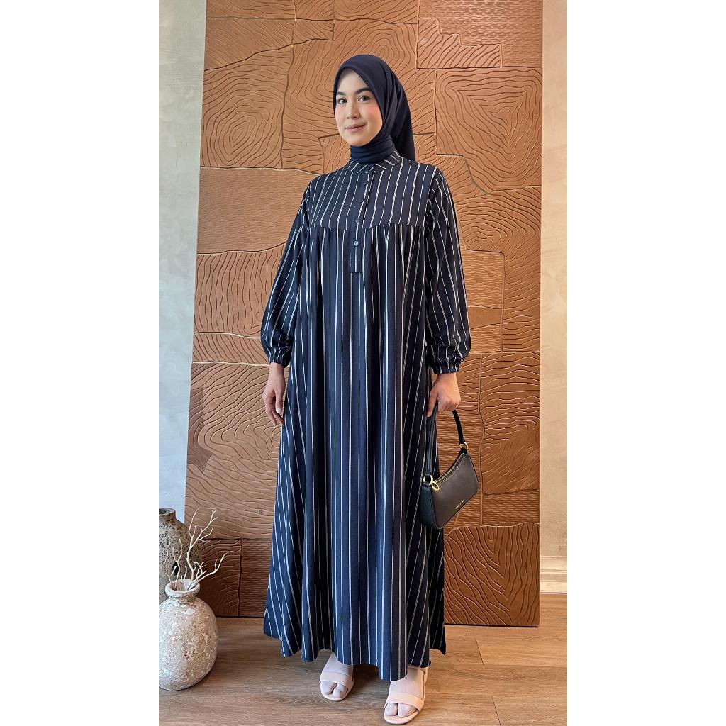 GAMIS KATUN VISCOSE SALUR / BAJU WANITA MUSLIM/ WARNA DIABI ADIBA/ GROSIR TANAH ABANG