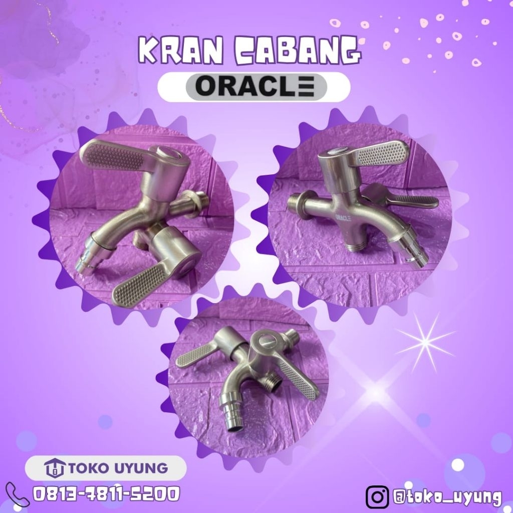 Kran Cabang Shower Merk Oracle Sus 304 / Kran Cabang 2 Shower