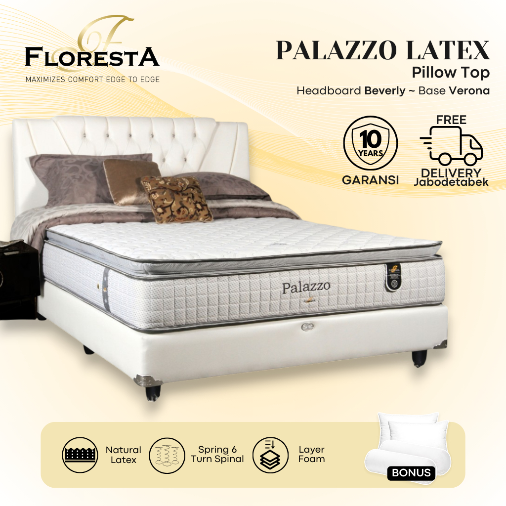 Kasur Springbed Floresta Palazzo Latex Pillow Top