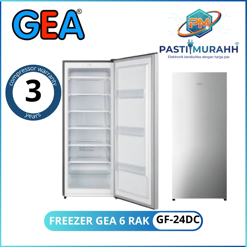 FREEZER GEA GF-24 DC (6 RAK) FREEZER GEA 6 RAK GARANSI RESMI