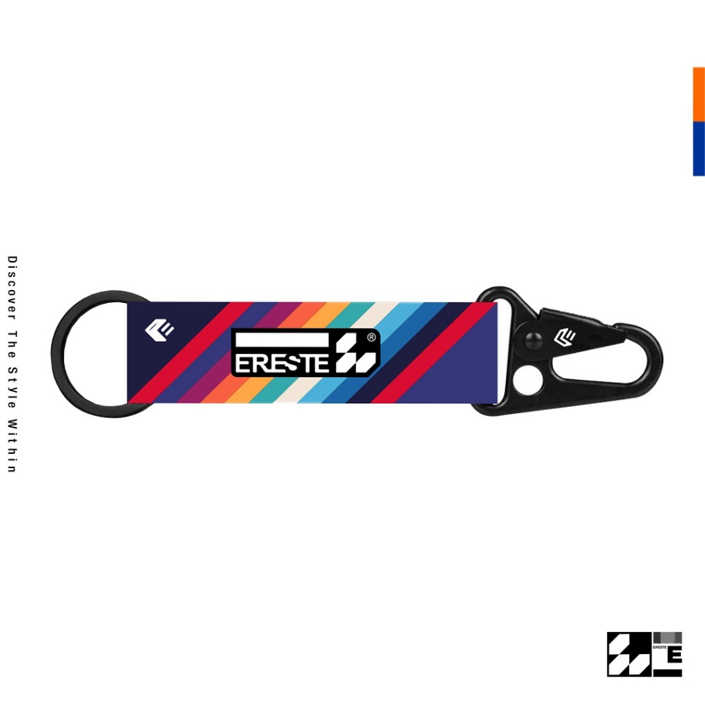 Ereste269 Carabiner Keychain Stripe Combination