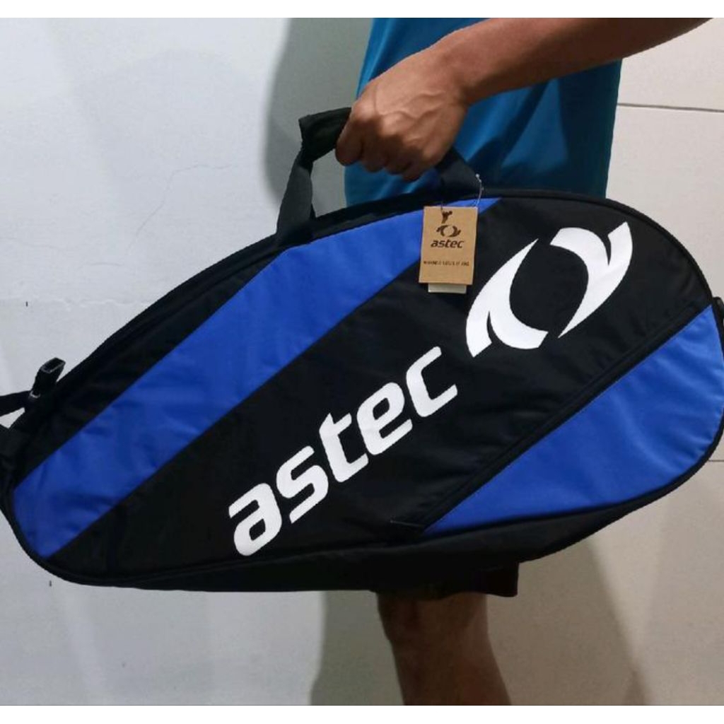 Tas Raket Badminton Astec Johnson 6 Racket Bag. Blue. ASCBGU4UB1BU