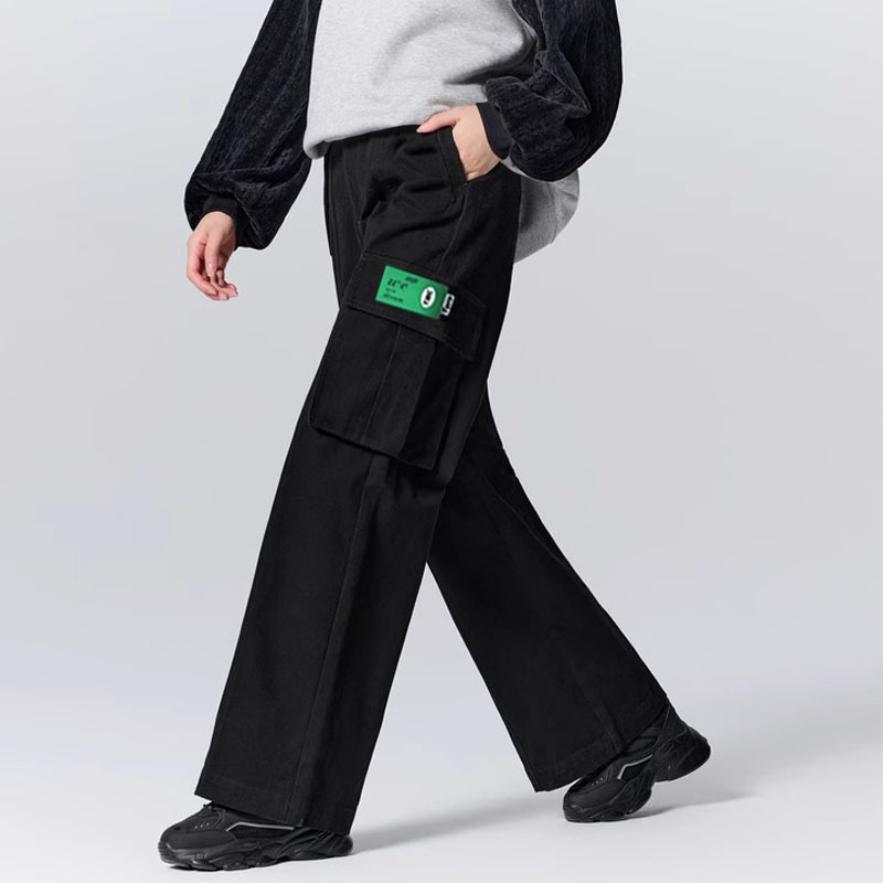 Celana cargo wanita celana hitam wanita karet celana cargo panjang Remaja  siswa wanita