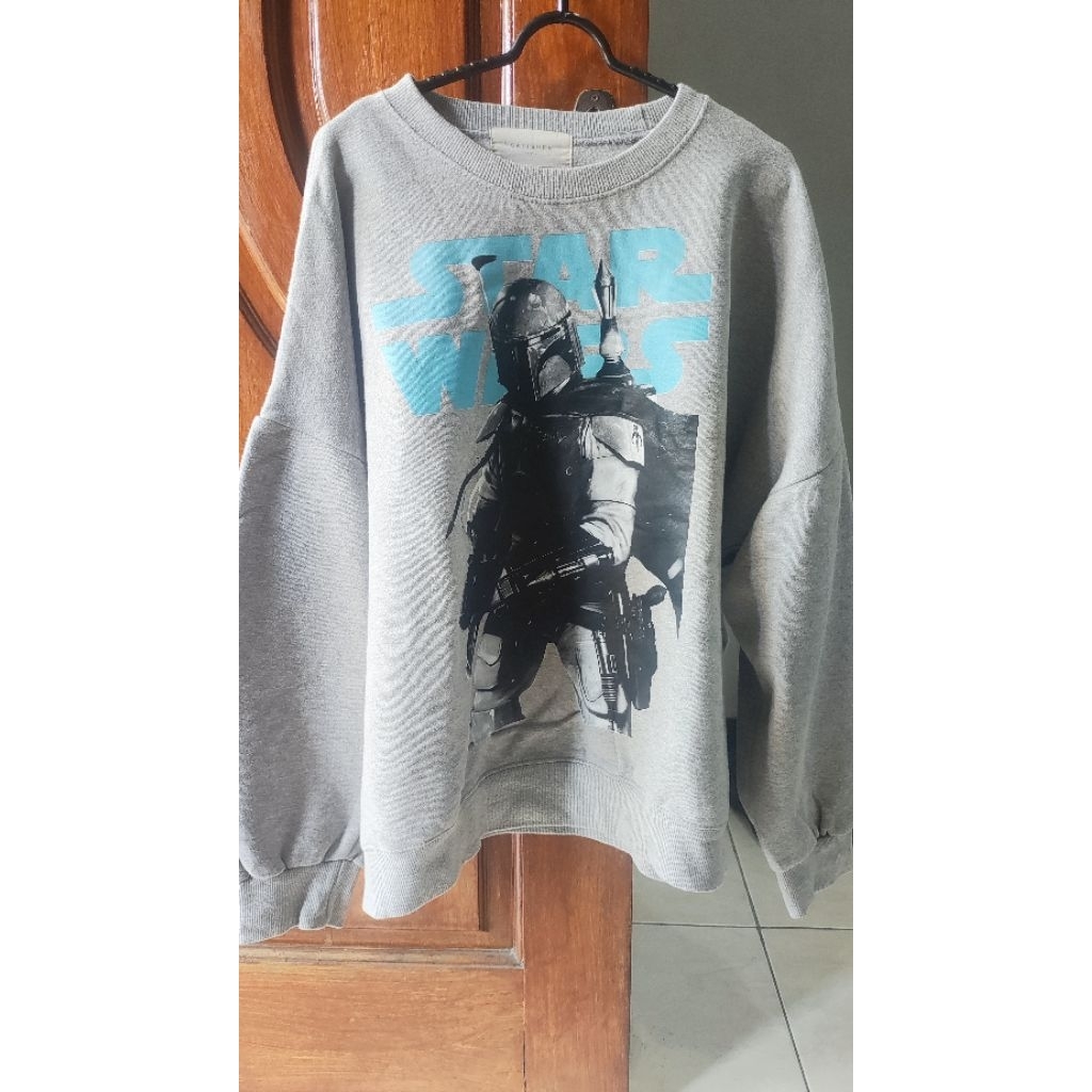 crewneck saliburn x star wars boba fett bounty Hunter editon second