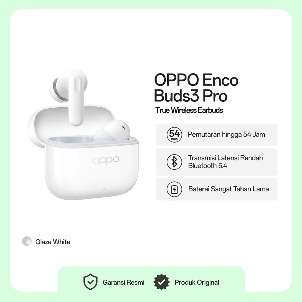 (ORIGINAL) wireless airpod headset Enco bunds3 Pro OPPO