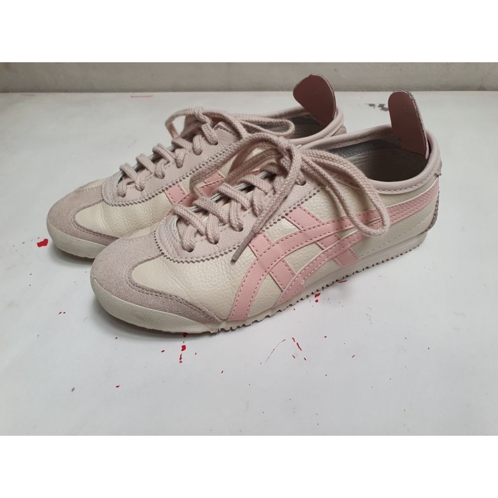 preloved sepatu wanita onitsuka tiger pink