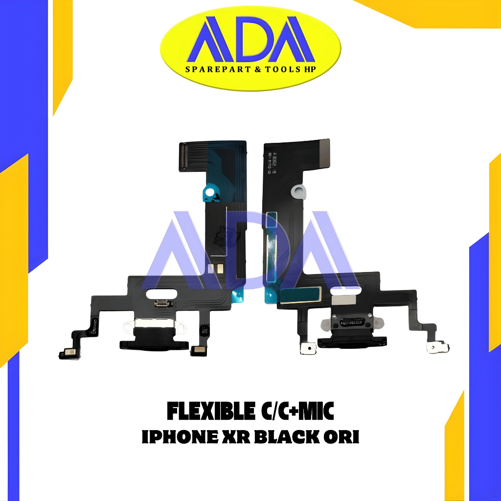 FLEXIBLE CAS IPHONE XR ORI CONNECTOR CHARGER / FLEX CC + MIC