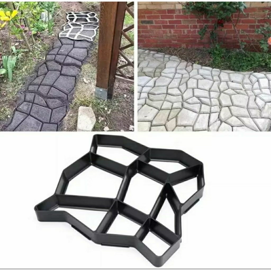 Cetakan Paving Block Jumbo ukuran besar 43x43cm bahan ABS sangat kuat dan tahan lama untuk pemakaian