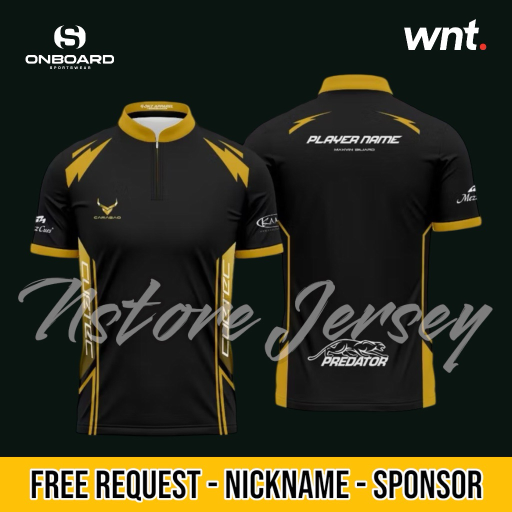 JERSEY BILLIARD CARABAO PREDATOR TERBARU FREE CUSTOM DESAIN