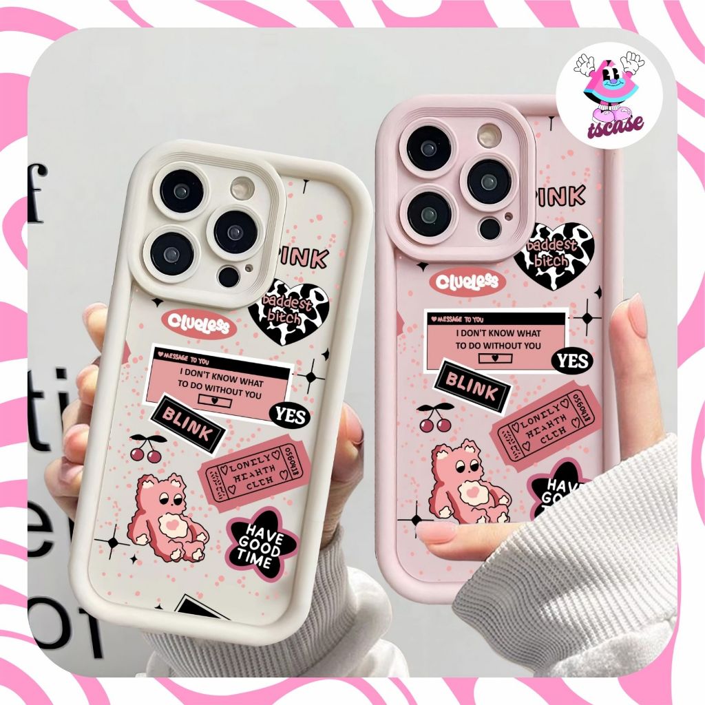 Bear Blink printing astro case samsung a16 a06 a25 a55 a15 a23 j7 j2 j6 plus a23 a05s a21s a11 a14 a