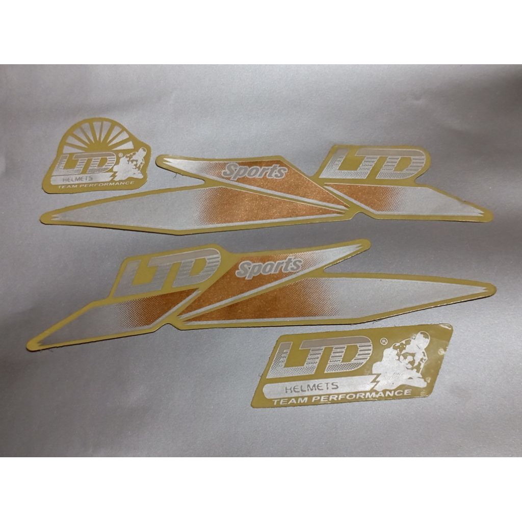 stiker helm LTD (gold)