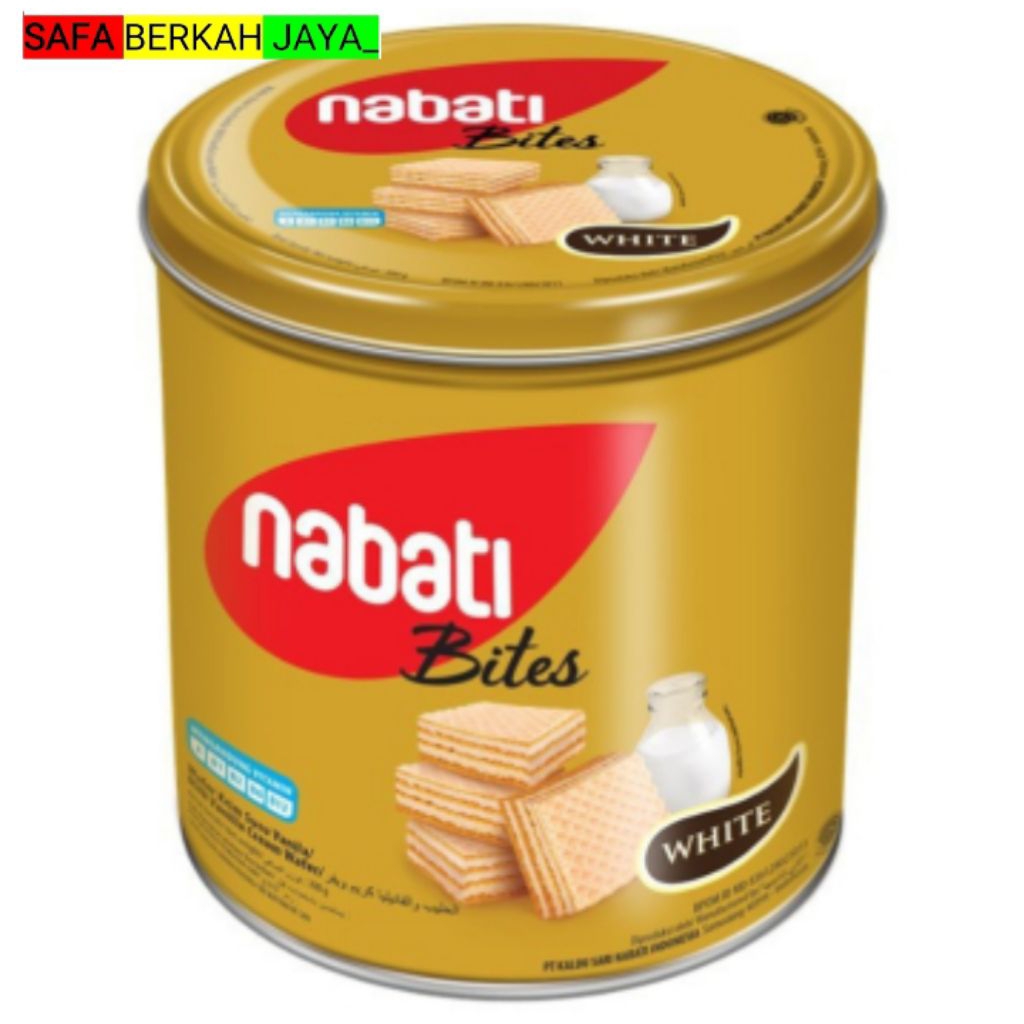Nabati White Wafer Kaleng 240 g/biskuit lebaran