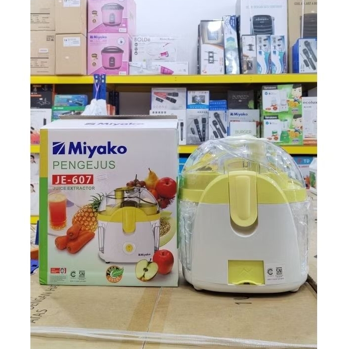 juicer miyako JE-607 pengejus extractor mesin jus