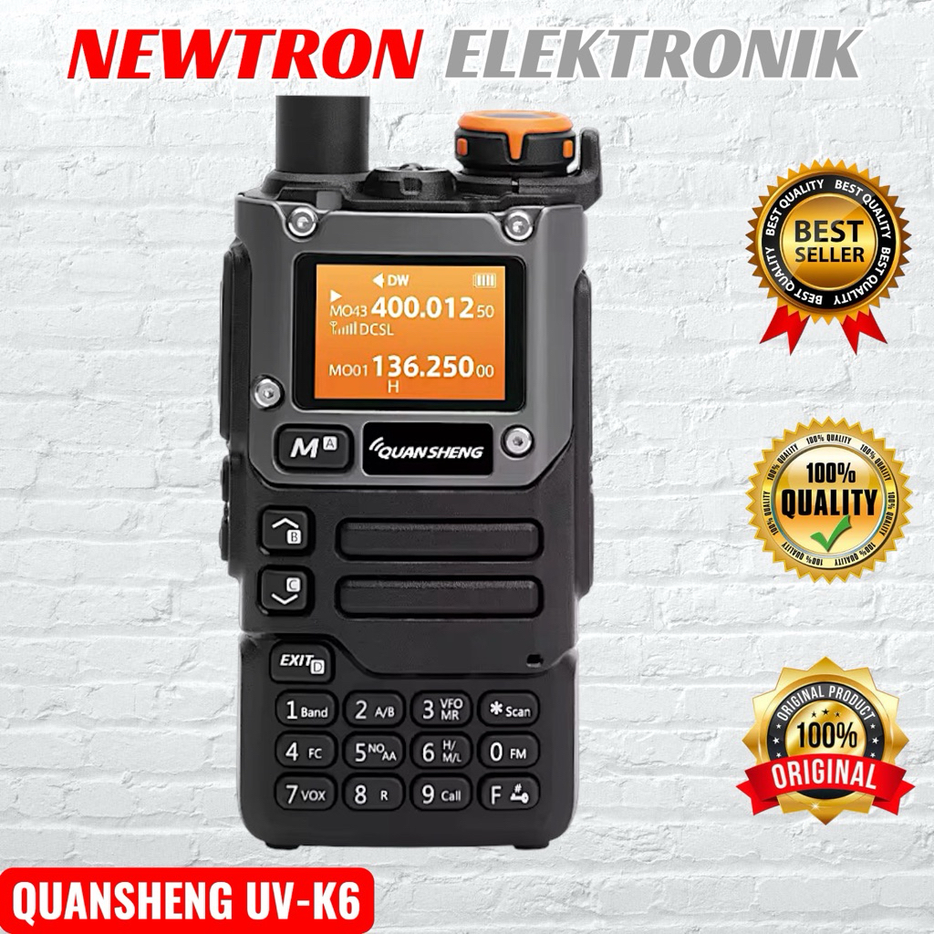 HT Quansheng UV-K6 Multiband VHF UHF Walkie Talkie UVK6 UV-K5(8) Multi Air Band