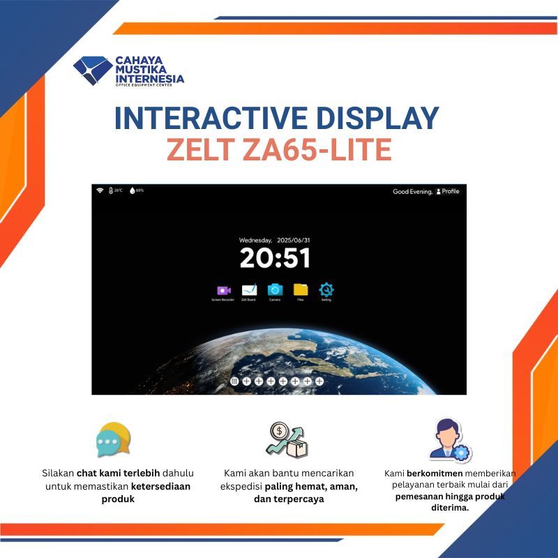 Interactive Flat Panel/Interactive Display/Interactive Smartboard Zelt ZA65-LITE
