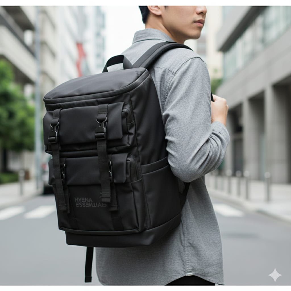 TAS RANSEL BACKPACK WATERPROOF HYENA HYTRIX FASHION CASUAL PRIA