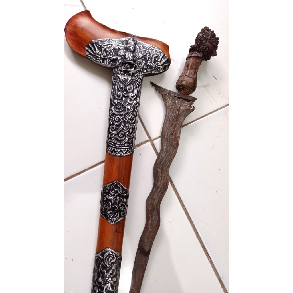 keris Luk pamor kulit semangka