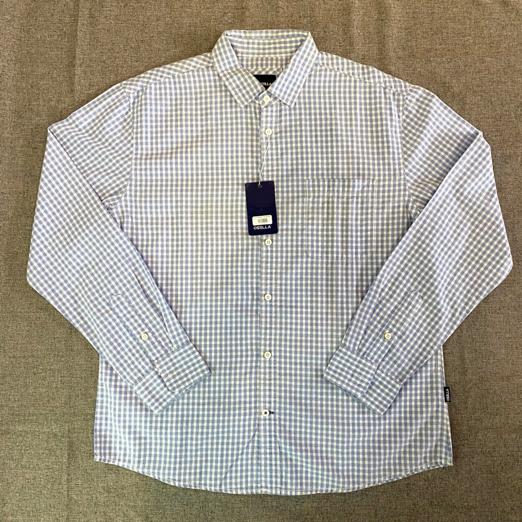 KEMEJA PRIA OSELLA LENGAN PANJANG BLUE