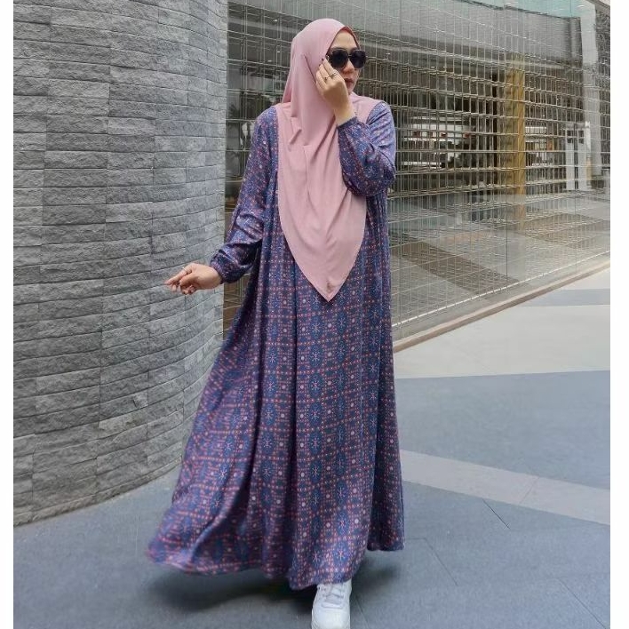 GAMIS BASIC RAYON SPARKLE PATTERN BY ZAFEETRI (GAMIS SAJA) // GAMIS SYARI RAYON MOTIF PATTERN