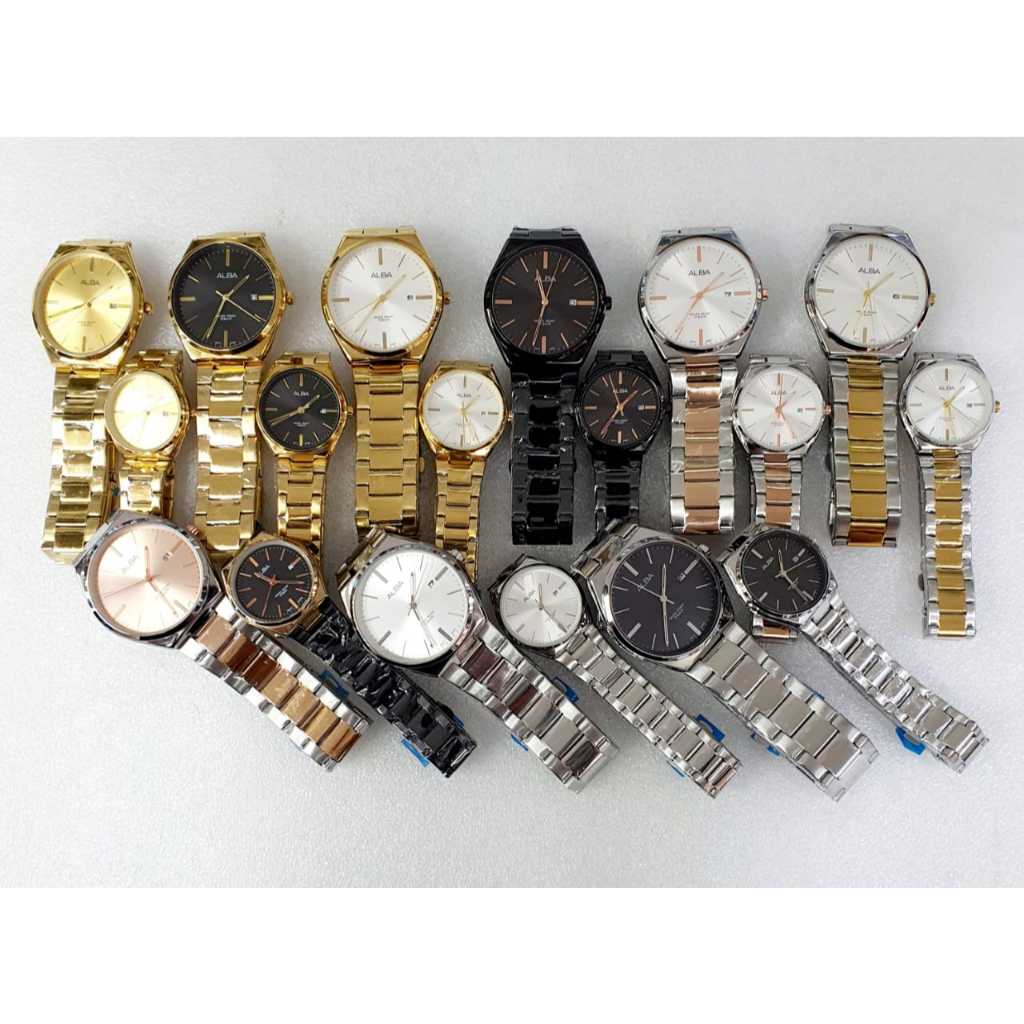 Jam Tangan ALBA VJ42-X279 Pria Elegan Stainless Steel/ALBA VJ42-X279 – Pilihan Warna Lengkap, Tampil