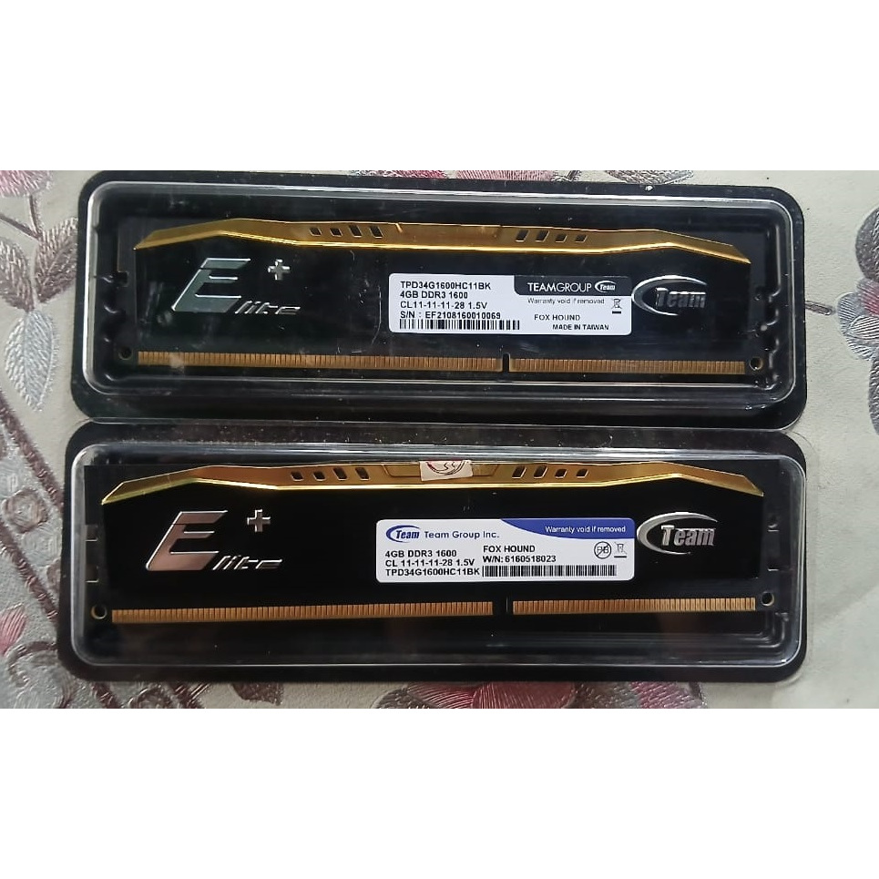 RAM 8GB DDR3 TEAM ELITE 2X4GB GARANSI LIFETIME