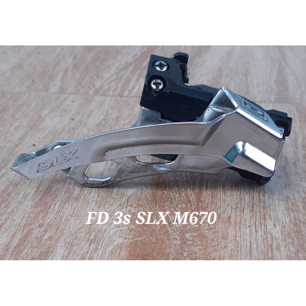 FD 3 Speed Shimano SLX M670 Tarikan Atas / Bawah