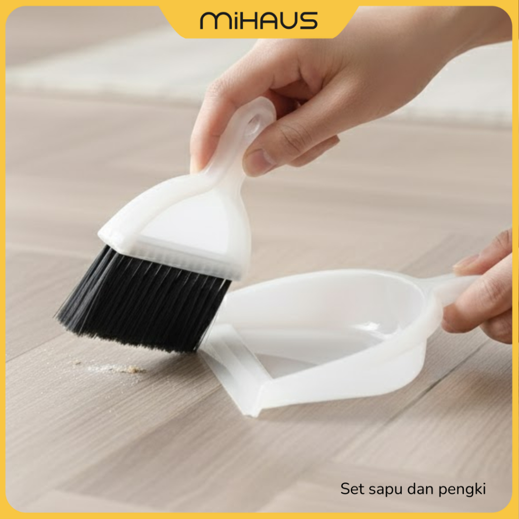 MUST HAVE SWITZERLAND Set sapu warna putih, transparan 21CM LA1599