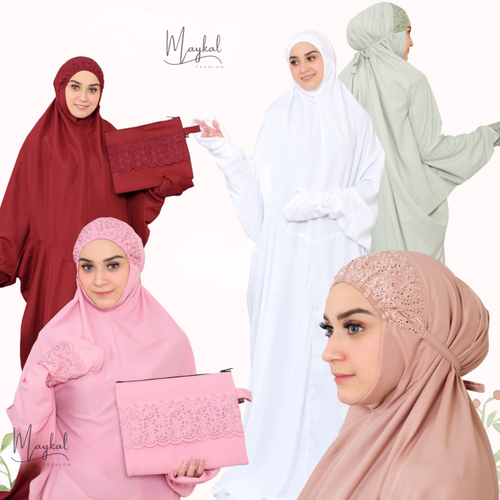 Maykal - Mukena Terusan Dewasa Khadijah Katun Premium